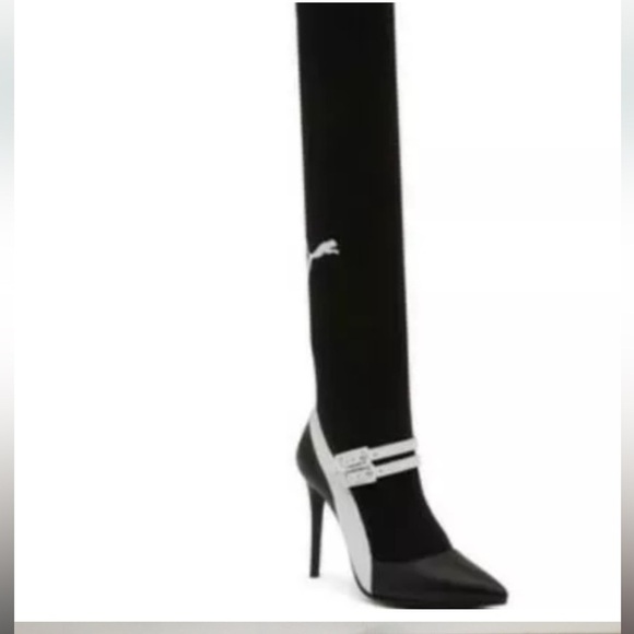 COPY - Puma x Fenty Knitted High Mary Jane Womens Heeled boots - Picture 3 of 10